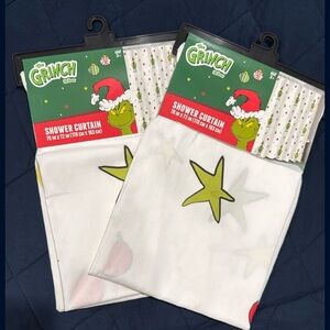 The Grinch Shower Curtain (fabric) with Stars